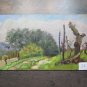 Painting Antique landscape oil On Board Painting Modern Of 900 Campi Summer p1