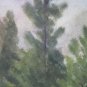 Small Painting To Watercolour landscape With River Yrs 40 Painter Pancaldi P28.4