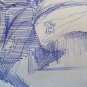 Antique Drawing Pen On Basket Man That Law Period Years 60 War Vietnam P28.5