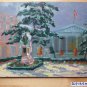 Old Painting oil Spanish Signed Rueda Plaza Of Laso Cortes Madrid MD1