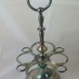Two Oil Cruets And A Cup Metal silver plated Old Vintage Cruet X15