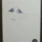 Drawing Vintage Portrait Feminine Pen On Basket Opera Painter Pancaldi P28.8