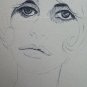 Drawing Vintage Portrait Feminine Pen On Basket Opera Painter Pancaldi P28.8