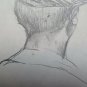 Antique Drawing Pencil On Basket Studio For Head Male With Hat 1950 P28