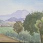 Painting Vintage Painting Watercolour landscape Countryside Emiliana Signed P14