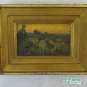 7 7/8x5 7/8in Old Frame For Paintings Golden Wood Golden Vintage Design BM39