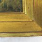 7 7/8x5 7/8in Old Frame For Paintings Golden Wood Golden Vintage Design BM39