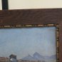 Painting Antique Mountain Lodge Di Montagna landscape Alps Alpine Signed Maigot