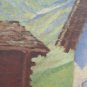 Painting Antique Mountain Lodge Di Montagna landscape Alps Alpine Signed Maigot