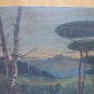 Painting Antique Spanish Signed Marcial landscape Countryside oil On Linen MD7