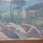 Painting Antique Spanish Signed Marcial landscape Countryside oil On Linen MD7
