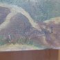 Painting Antique Spanish Signed Marcial landscape Countryside oil On Linen MD7