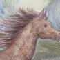Painting Horse That Running Painting Technical Mixed On Cardboard Original P33.6