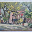 Painting Antique landscape Countryside Painting To oil On Board Art Painting p9