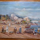 Old Painting Style Orientalist Marina Sea Painter V.Segura 1930-2015 MD5