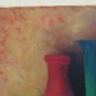Old Painting To oil On Linen Signed Nature Still Inside With Oggettii BM45