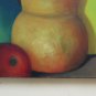 Old Painting To oil On Linen Signed Nature Still Inside With Oggettii BM45