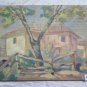 Painting Antique oil On Board Painting Vintage landscape Countryside Original p9