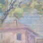 Painting Antique oil On Board Painting Vintage landscape Countryside Original p9