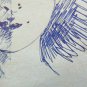 Drawing Antique Studio Preparatory Portrait Of Child Sketch Original P28.5
