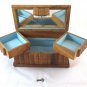 Box Portagoie Antique Box Beginning 900 Wood Trinket Vintage BM31