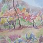 Landscape With Vine IN Autumn & Nature Still Painting 18 1/2x14 5/8in P14