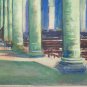 Antique Painting Inside Church Pierre Eug&Atilde;&uml;ne Duteurtre Dut 1911-1989 BM53.1