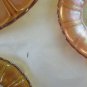 6 Dishes Glass Art Nouveau Style Liberty Floral Blossom BM28