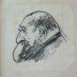 Painting With Collection Of Sketching Comics Beginning Century Portraits Signed