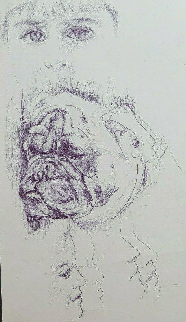 Old Drawing Studio For Shapes Male Pen On Basket Original