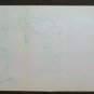 Old Drawing A Theme Sports Boxers Boxing Years '40 '50 Painting P28.7