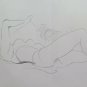 Drawing Sketch Of Painter Modenese G.Pancaldi Nude Female To Sea P28.9