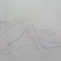 Drawing Sketch Of Painter Modenese G.Pancaldi Nude Female To Sea P28.9