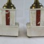 Triptych Antique IN Marble Watch And Pedestals Years Trenta 1930 Deco' R71