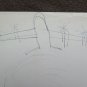 Old Sketch Drawing On Basket Subjects Various Sketch Woman Years 50 60 P28.8