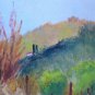 Small Painting oil On Board Old Vintage landscape Countryside Spain MD1