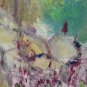 Small Painting oil On Board Old Vintage landscape Countryside Spain MD1