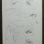 Old Drawing Sketch Of Painter Gaetano Pancaldi Studio Anatomical P28.8