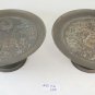 Pair Of Ancient Stands Centerpieces Dishes Bronze Style Eclectic G20