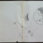 Old Preparatory Sketch landscape Painter G.Pancaldi 1922-2014 P28.7