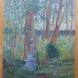 Old Painting Style Impressionist View Gardens School Spanish '900 MD3