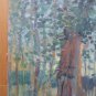 Old Painting Style Impressionist View Gardens School Spanish '900 MD3