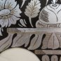 Antique Incision A Engraving On Iron Painted With Designs Floral Frieze CH13 43