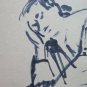 Old Preparatory Sketch Of Painter Gaetano Pancaldi 1922-2014 P28.7