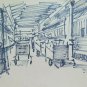 Old Preparatory Sketch Of Painter Gaetano Pancaldi 1922-2014 P28.7