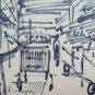 Old Preparatory Sketch Of Painter Gaetano Pancaldi 1922-2014 P28.7