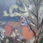 Landscape IN Spring With Trees IN Flower Painting Antique Painting To oil p11