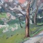 Landscape IN Spring With Trees IN Flower Painting Antique Painting To oil p11