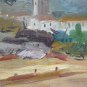 Old Painting oil On Board Vintage Spain Half 900 landscape Spanish MD2