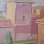 Painting Antique oil On Board View Country Countryside Modenese Signed p2